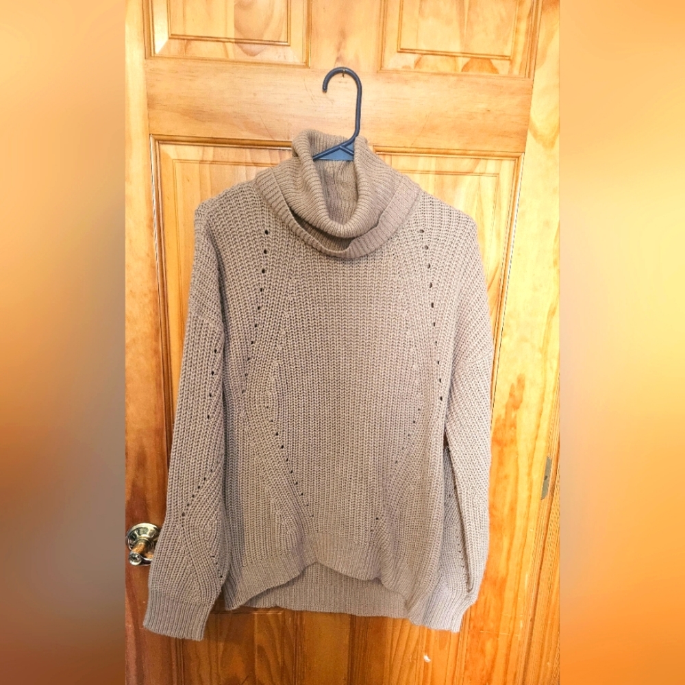 tan sweater
